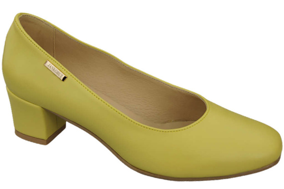 Dámská obuv Natural Leather 172 Lemon pumps ElitaBut