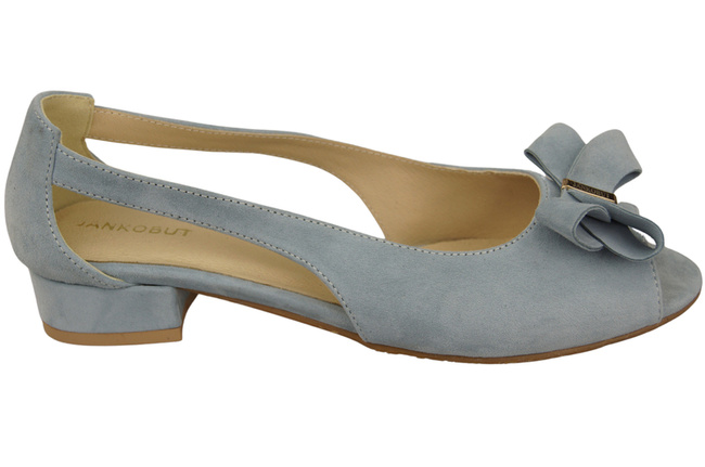 Dámské sandály Light Blue Natural Suede Leather 994 s kombinací stylu a pohodlí ElitaBut