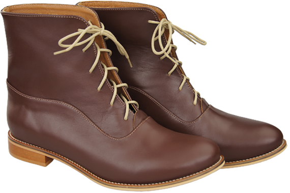 Dámské kozačky Brown Jaro/Podzim přírodní kůže 155 L ElitaBut