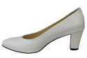 Dámská obuv Dámské kožené lodičky White Lacquer 974 ElitaBut