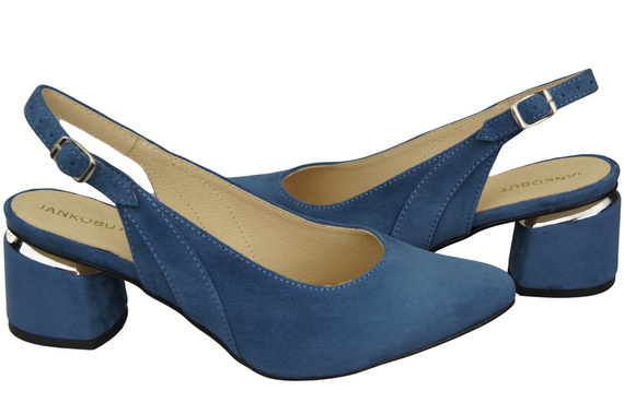 Dámské sandály z přírodní semišové kůže Blue Elegance and Comfort 196 Od ElitaBut