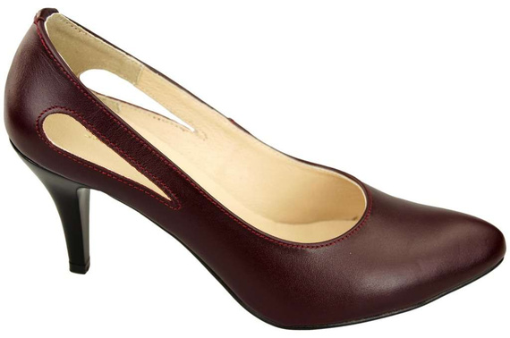 Dámská obuv Maroon Natural Leather 166 ElitaBut