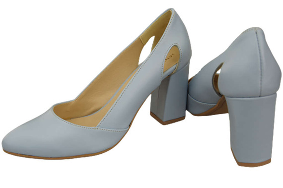 Dámská obuv Pumpkins Bright Blue Natural Leather 184 ElitaBut