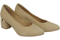 Dámská obuv Beige Natural Suede Leather 143 Z ElitaBut