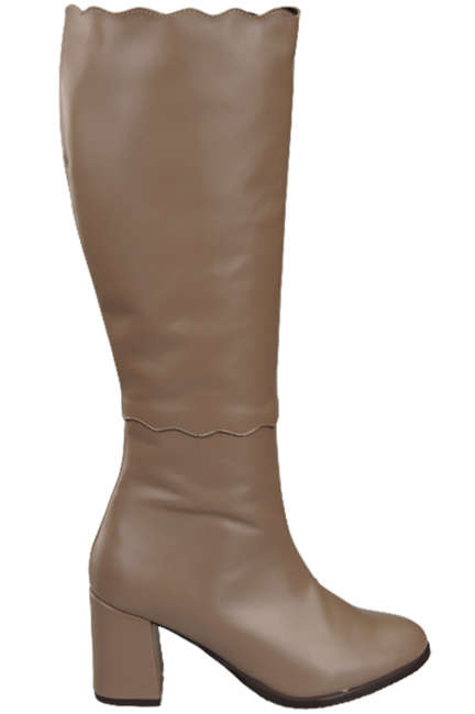 Dámské boty Cappuccino Dark Classic přírodní kůže 176 ElitaBut