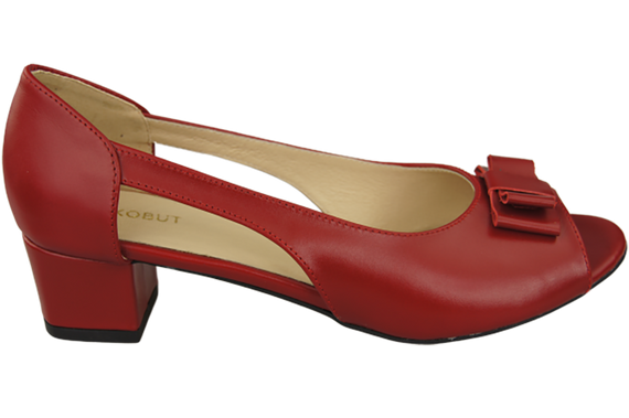 Dámská obuv Sandály Červená přírodní kůže 145 ElitaBut