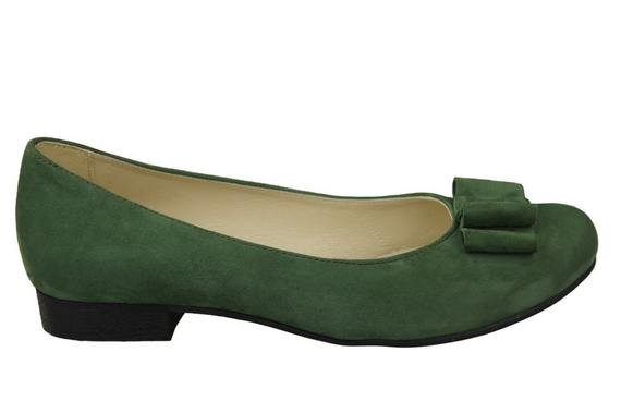 Dámské baleríny Bottle natural leather Suede 126 ElitaBut