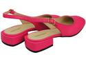Dámská obuv Sandály Neon Pink Flat Heel Natural Leather 206 ElitaBut