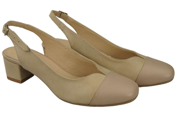 Dámská obuv Sandály z přírodní kůže 165 Cappuccino Lico ElitaBut