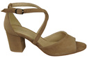 Dámská obuv Olive Leather Suede Sandals 111 ElitaBut