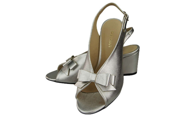 Dámská obuv Stříbrné sandály Lick kůže 148 L ElitaBut