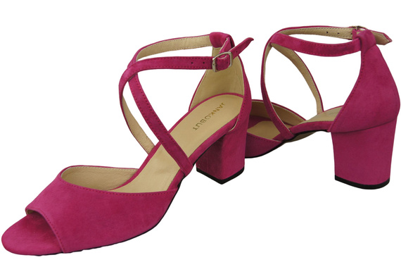 Dámská obuv Sandály Fialová přírodní kůže Semiš 111 ElitaBut