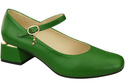 Dámská obuv Dámské lodičky s páskem Zelená přírodní kůže 202 ElitaBut