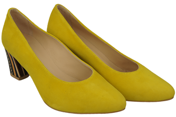 Dámské boty Lemon pumps Přírodní semišová kůže Ozdobný podpatek 158 S ElitaBut