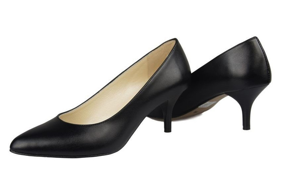 Dámská obuv Lodičky z přírodní kůže Černá 825 ElitaBut