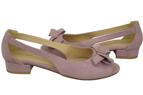 Dámské sandály Bright Lilac Natural Suede Leather 994 s kombinací stylu a pohodlí ElitaBut