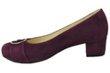 Dámská obuv Maroon Natural Suede Leather pumps 135 ElitaBut