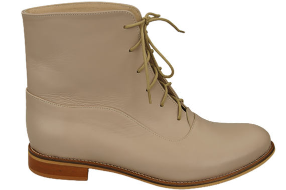 Dámské kozačky Cappuccino lico Jaro/podzim přírodní kůže 155 L ElitaBut