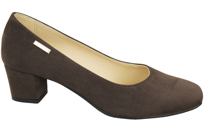 Pohodlná dámská obuv Chocolate Natural Leather Suede 172 od ElitaBut