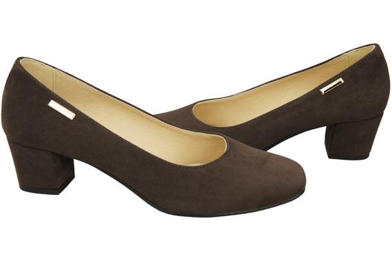 Pohodlná dámská obuv Chocolate Natural Leather Suede 172 od ElitaBut