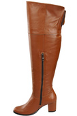 Dámská obuv Musketeers Brown High over the knee natural leather 190 ElitaBut