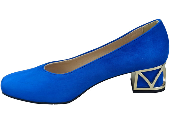 Pohodlné dámské boty Azure lodičky s ozdobným podpatkem Přírodní semišová kůže 219 Od ElitaBut