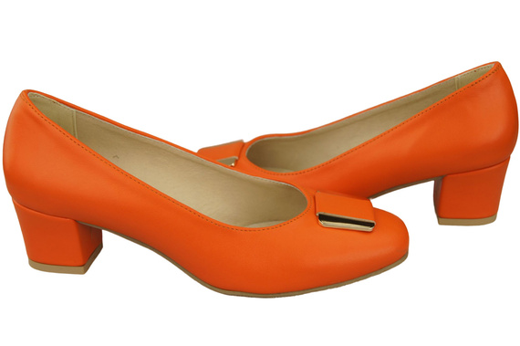 Dámská obuv Natural Leather 187 Orange ElitaBut