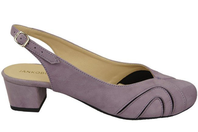 Dámská obuv Přírodní kůže Semišové sandály Lila 842 Z ElitaBut