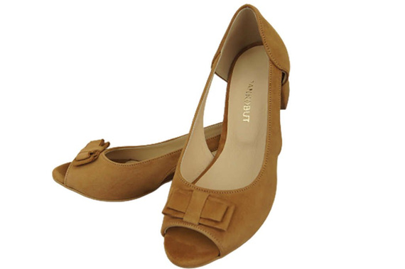 Dámská obuv Červené semišové sandály z přírodní kůže 145 Z ElitaBut