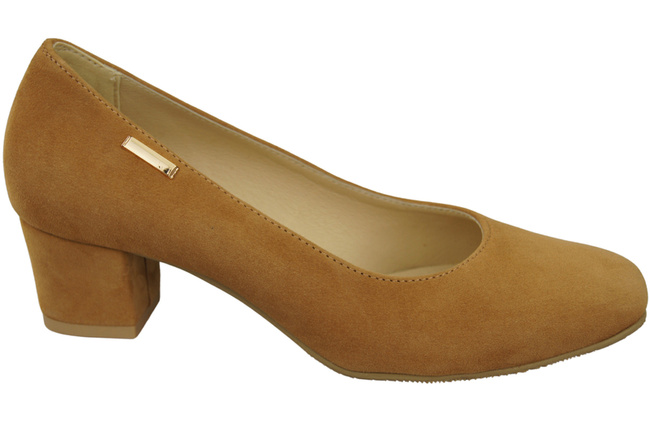 Pohodlná dámská obuv Červená semišová přírodní kůže 172 od ElitaBut