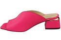 Dámská obuv Žabky na podpatku Neon Pink Natural Leather 210 ElitaBut
