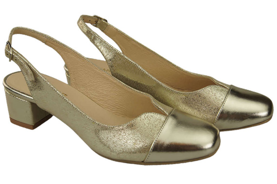 Dámská obuv Sandály z přírodní kůže 165 Gold ElitaBut