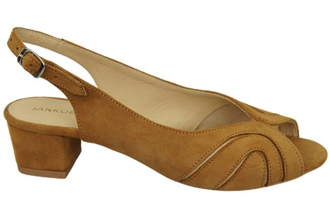 Dámská obuv Sandály semišové kožené Červená 991 ElitaBut