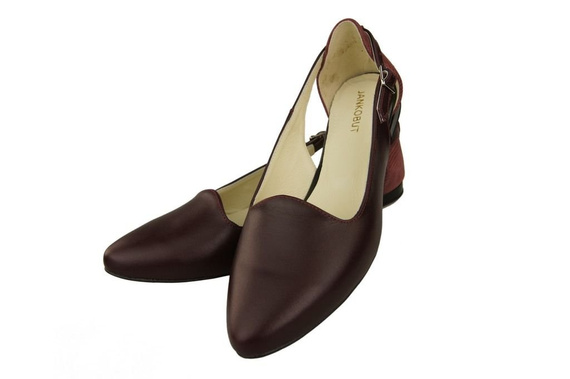 Dámská obuv Sandály Maroon Natural Leather 127 ElitaBut