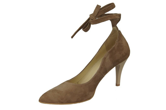 Dámská obuv Semišové kožené lodičky Cappuccino 983 ElitaBut