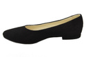 Dámské baleríny Černá semišová přírodní kůže 131 ElitaBut