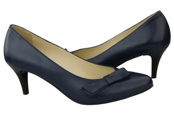 Dámská obuv Dámské lodičky Přírodní kůže Námořnická modř 989 ElitaBut