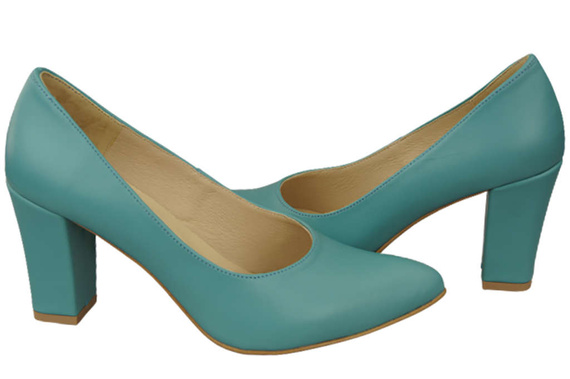 Dámská obuv Tyrkysové lodičky Přírodní kůže 170 ElitaBut