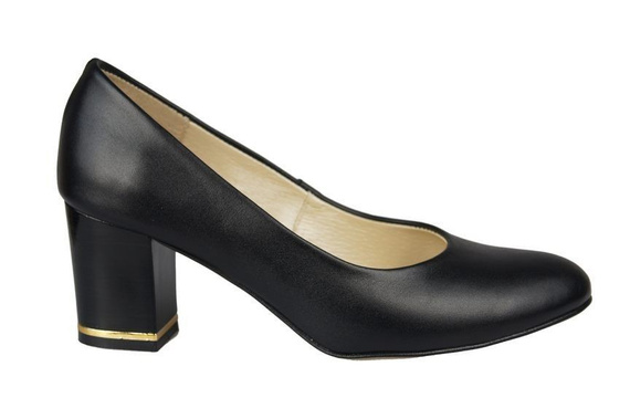 Dámská obuv Dámské lakované lodičky Black 818 ElitaBut