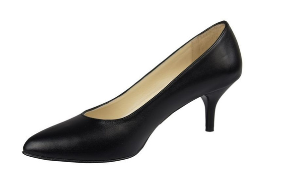 Dámská obuv Lodičky z přírodní kůže Černá 825 ElitaBut