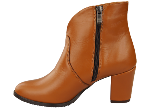 Dámské kozačky červené Jaro/podzim přírodní kůže 152 L ElitaBut