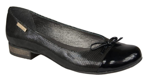 Dámské baletní boty Natural leather Black 873 ElitaBut