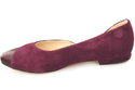 Dámské baleríny Maroon Natural Leather 146 ElitaBut