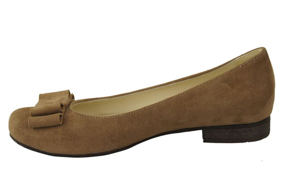 Dámské baleríny Olive Leather Natural 126 ElitaBut
