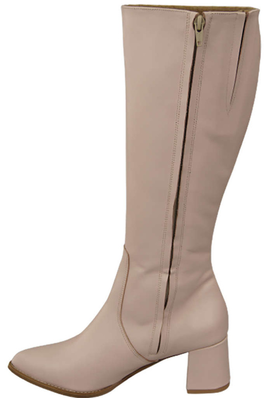 Dámské kozačky Classic přírodní kůže Powder pink 175 ElitaBut