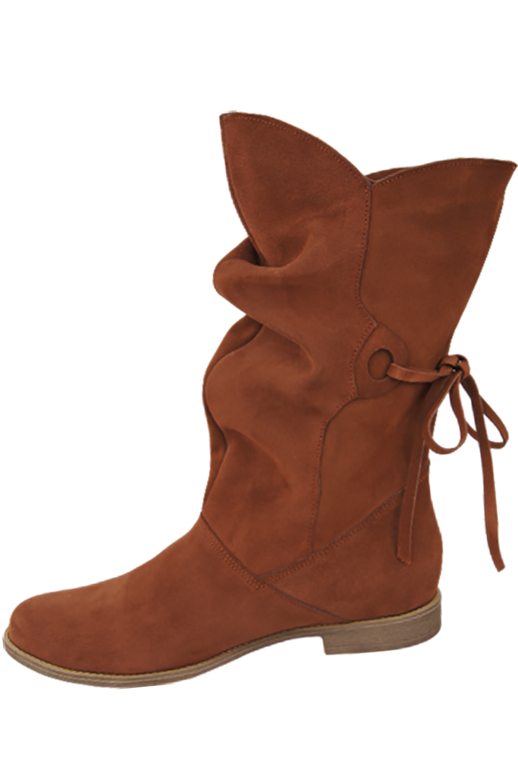 Dámské boty Chestnut Jaro / podzim přírodní kůže velur 999 L ElitaBut