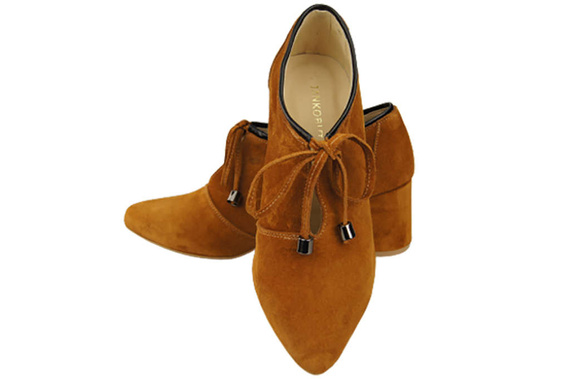 Dámská obuv Červená obuv Přírodní kůže velur 183 ElitaBut