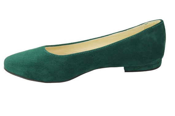 Dámské baleríny Malachite přírodní kůže Semiš 131 ElitaBut