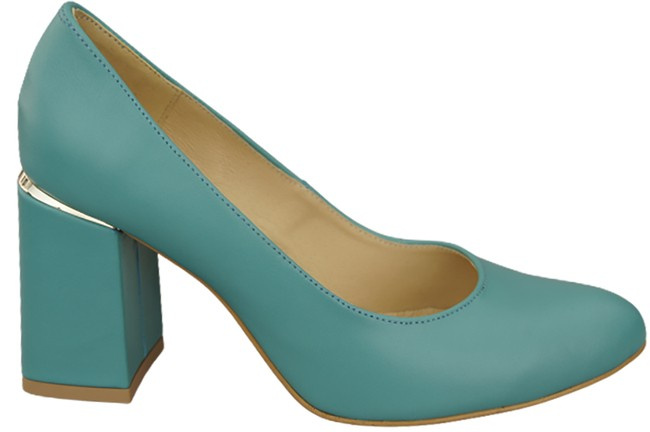 Dámská obuv Tyrkysové lodičky Přírodní kůže 179 ElitaBut