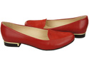 Dámské baletní boty Lords Natural Leather Red 908 ElitaBut